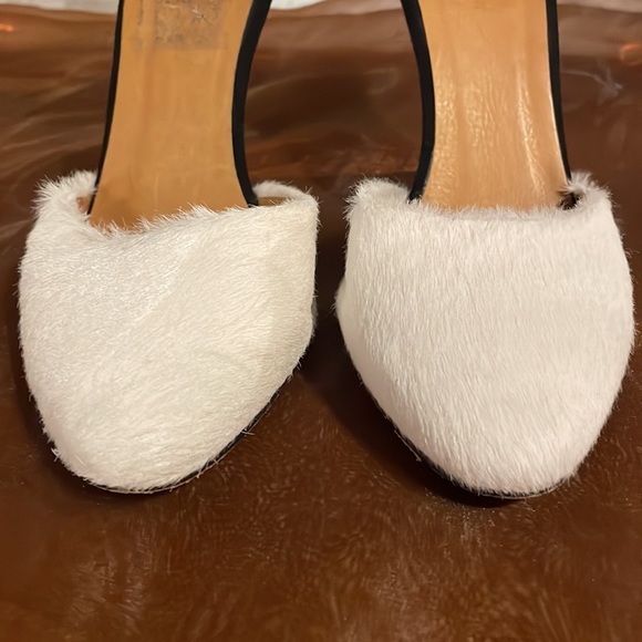 Isabel Marant Shane Suede and Pony Ankle Strap Wedge Heels 37 - Picture 6 of 9